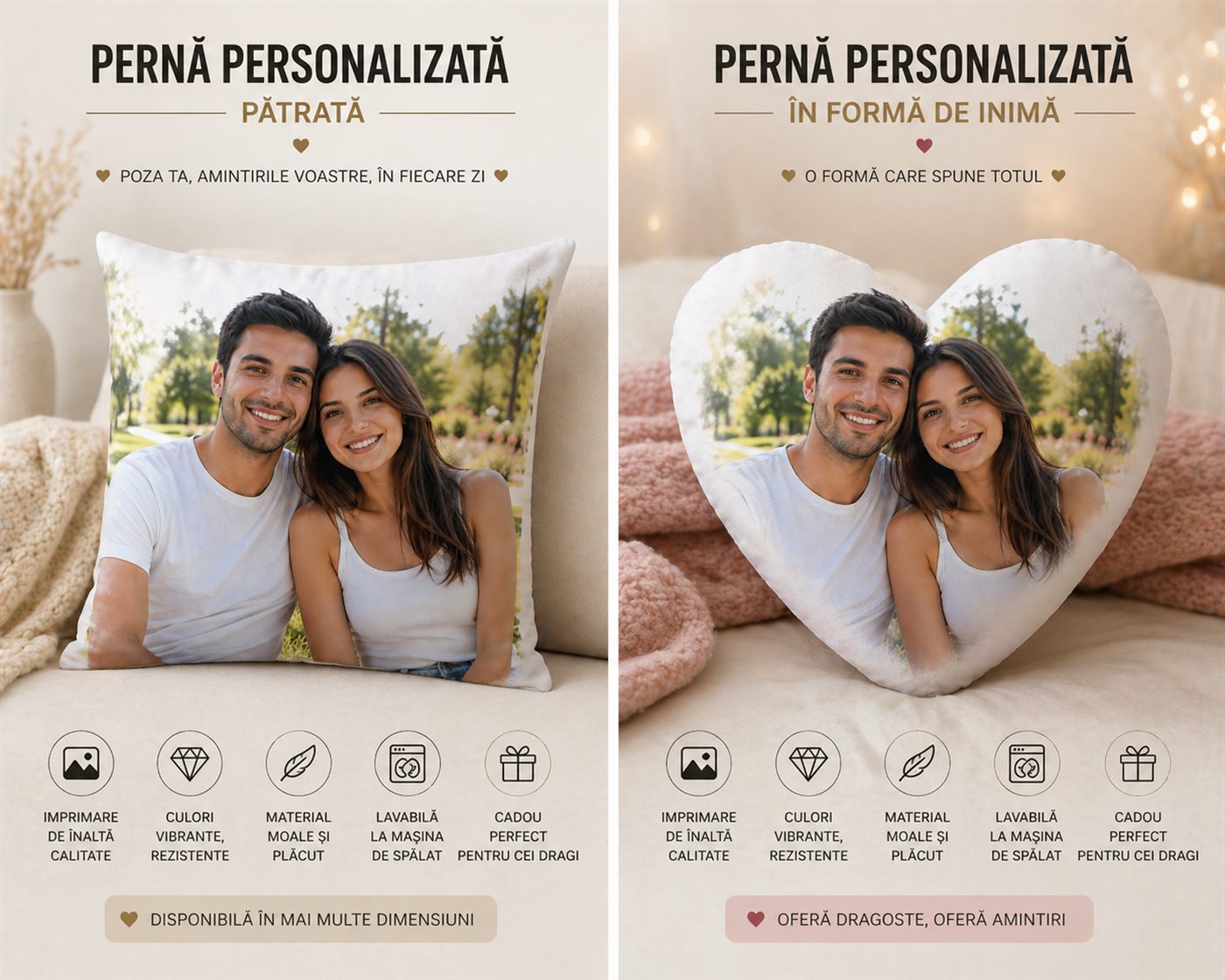 Perna personalizata cu poza